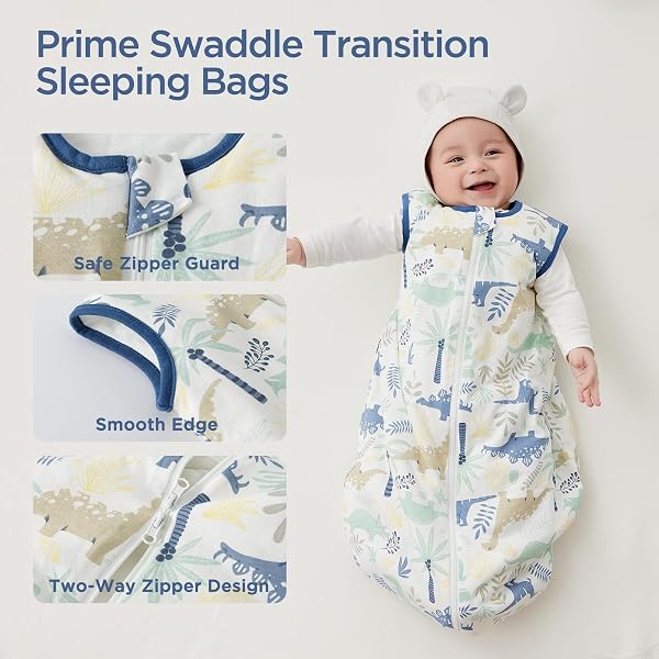 Duomiaomiao Baby Sleeping Bag 1.5 Tog, 100% Cotton Newborn Sleep Sack 18-36 Months Unisex Baby Wearable Blanket for Girl Boy - 4