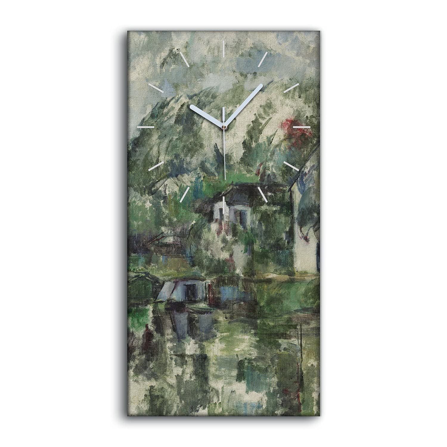 Horloge sur Toile Salon Moderne Tableau Mural Silencieux 30x60