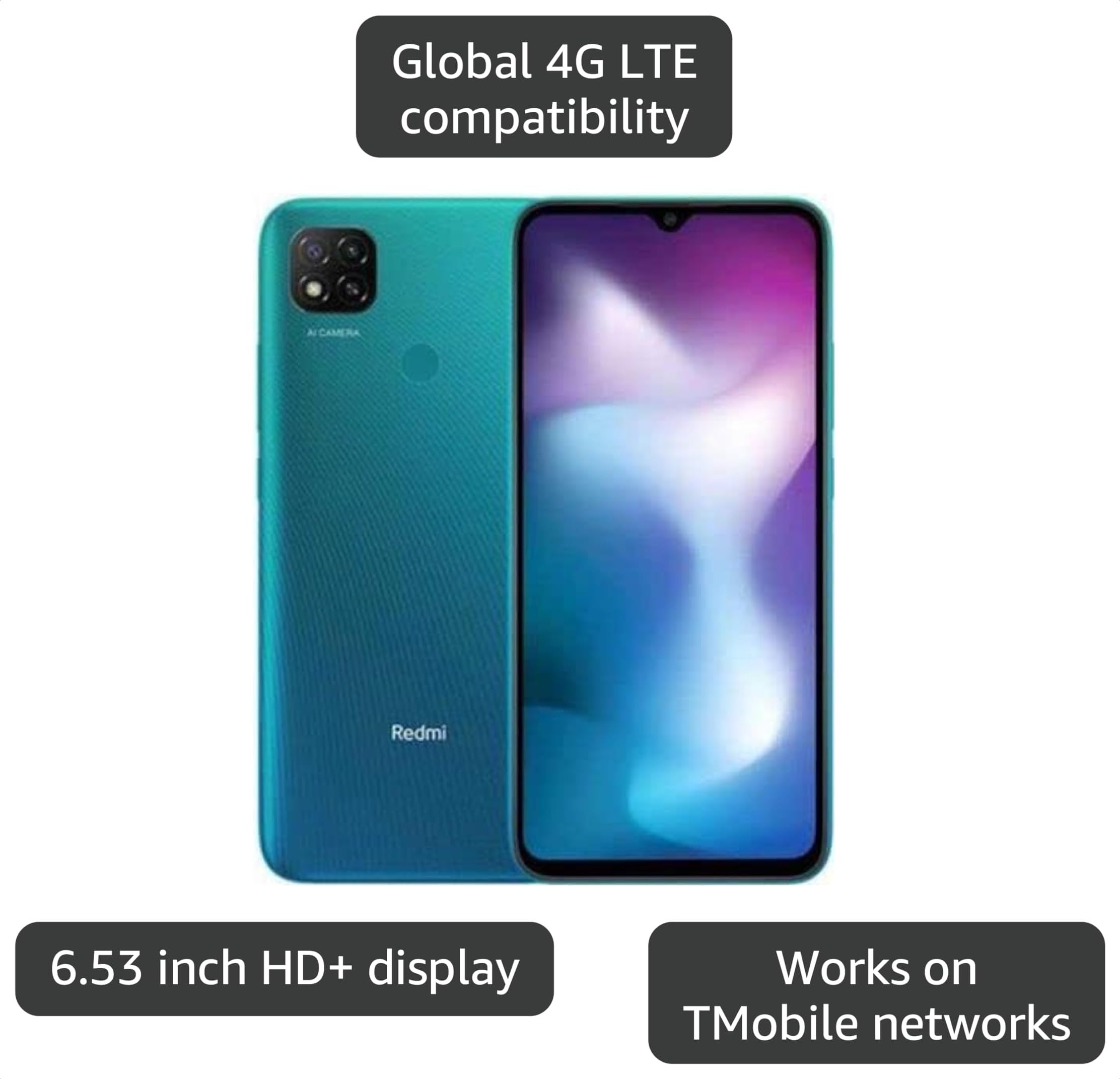 Amazon.com: Xiaomi Redmi 9C 4G Lte (for Tmobile Mint Tello & Globa