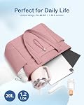 TOPDesign Puffy Sac de rangement pour femmes avec porte-cup & Compartiment d'ordinateur portable & Sac cosmétique & Trolley Sleeve pour le travail, les voyages