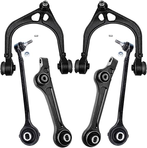 Miniatura 153 de Detroit Axle - Kit de suspensión delantera RWD para Chrysler 300 Dodge Charger Challenger Magnum 2 brazos de control superior con rótulas 2 rótulas