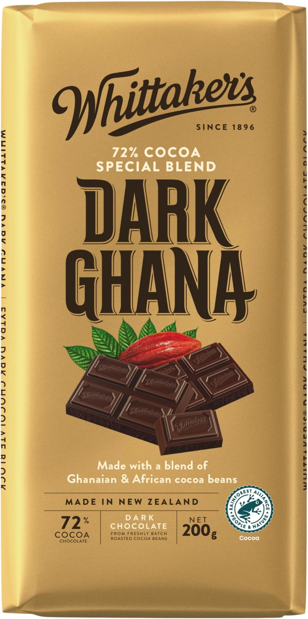 Whittaker's Chocolate Block 200g (Made in New Zealand) (Dark Chana)