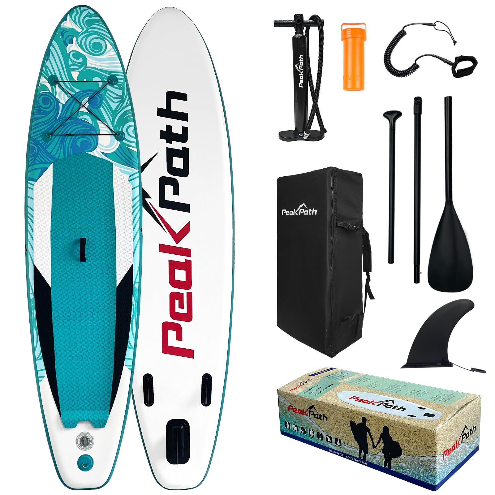 Amazon | Peakpath インフレータブル スタンドアップパドルボード (厚 