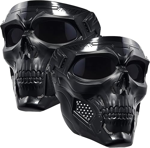 Miniatura 13 de Máscara facial de motocicleta de cara completa, gafas de bicicleta de tierra motocross, ATV, todoterreno, gafas de conducción y carreras