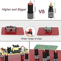 Vista 4 de Helping Hands - Estación magnética de tercer ayudante con 4 brazos magnéticos de soldadura, soporte para pistola de soldadura y base estable grande