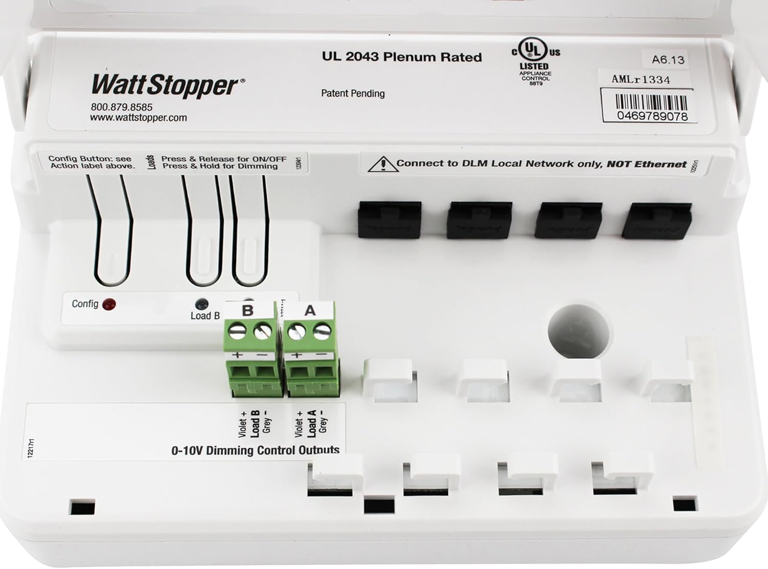Watt Stopper LMRC-212 Digital 2-Relay Room Controller On/Off/Dimming 120/277V, White Watt Stopper LMRC-212 Digital 2-Relay Room Controller On/Off/Dimming 120/277V, White