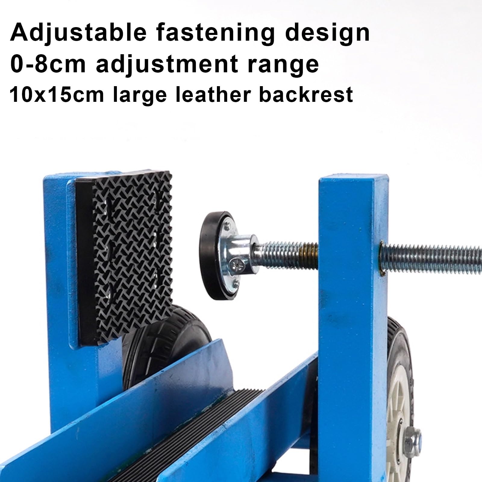 Carrello resistente per lastre di pietra, capacità 499 kg, ruote in gomma solida da 20,3 cm, morsetto regolabile per pannelli in granito, vetro, materassi e legno
