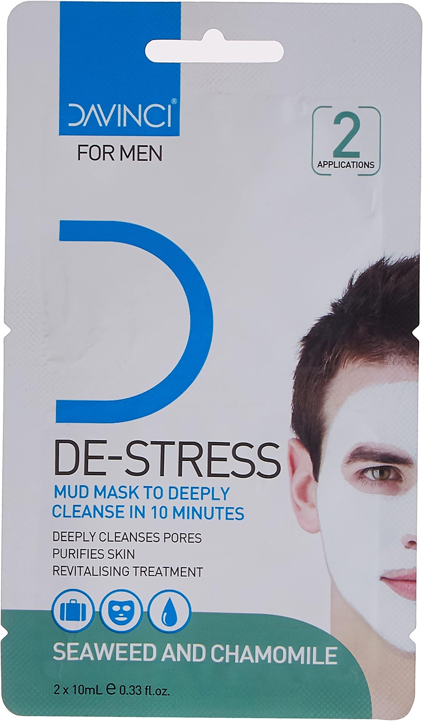Vineen Davinci Men De-Stress Mud Mask - 20 ml