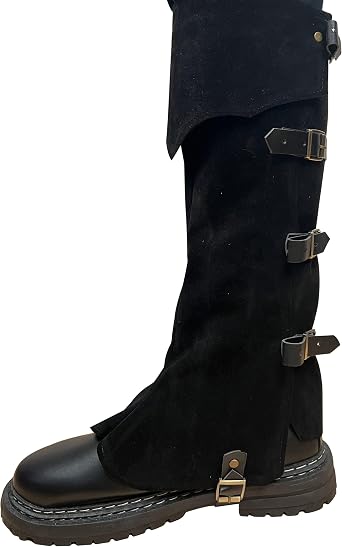 Brown Boot Costume Covers, Pirate Knight Gaiters Halloween Cosplay