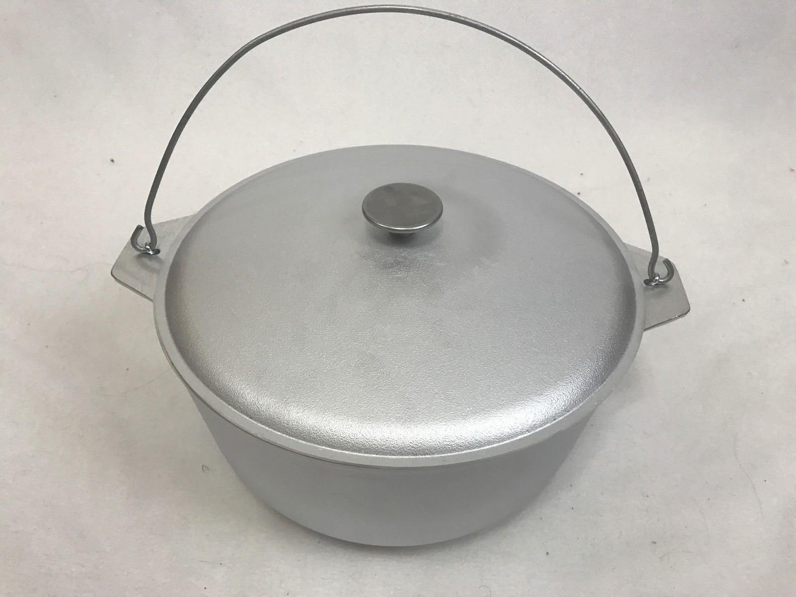NEW 8,5 quarts (8 litter ) 2,1 gallon kitchen outdoor Cooking deep caldron camp open fire cookware Cast Aluminum pot dual handles camping Dutch Oven + Lid vintage style kazan казан Campfire Stove