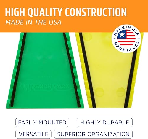 Miniatura 2 de Protoco 3011 Estante para llaves estándar, 15 piezas magnéticas, organizador de herramientas para caja de herramientas, carrito de herramientas o