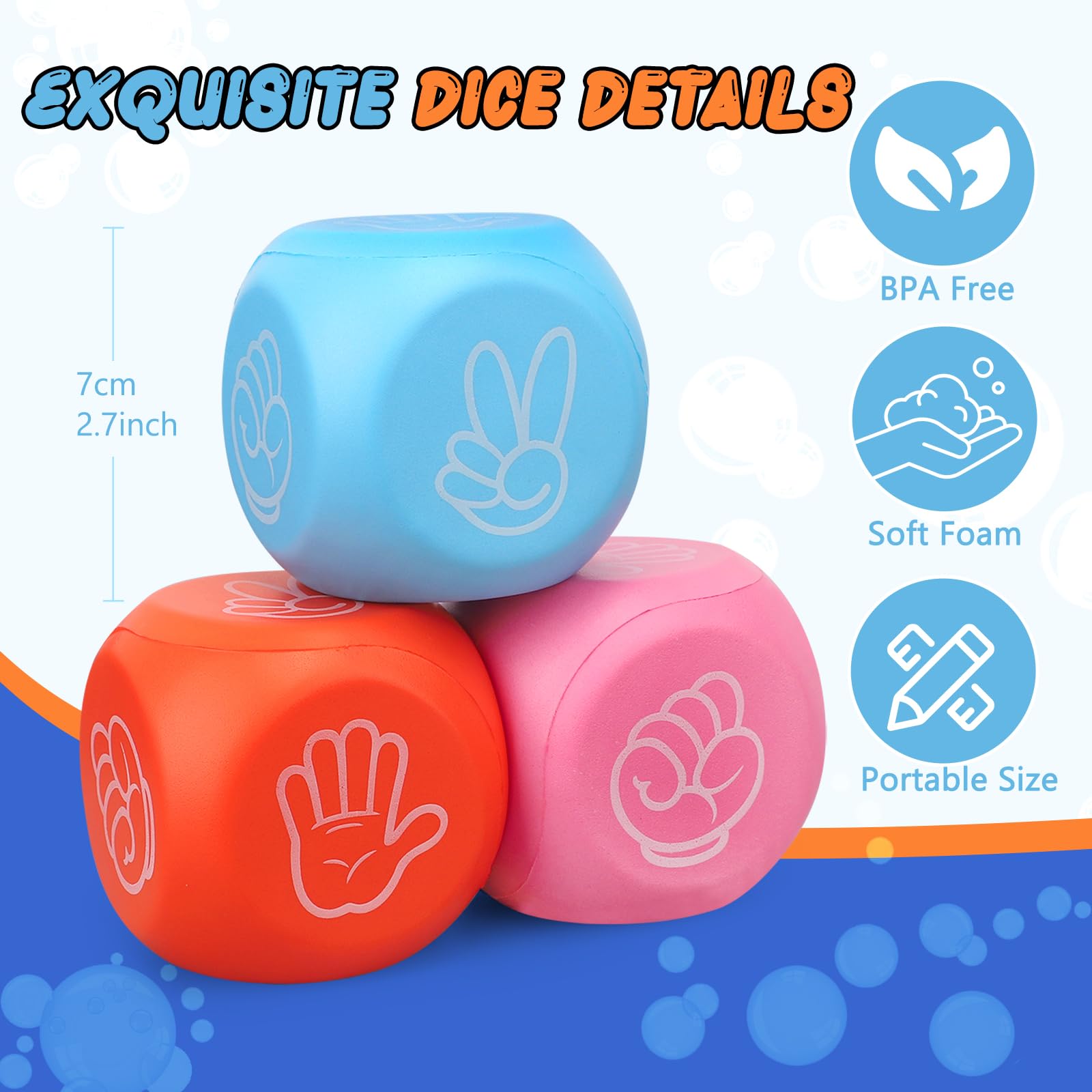 Foam Dice Squeeze Toy - Image 2