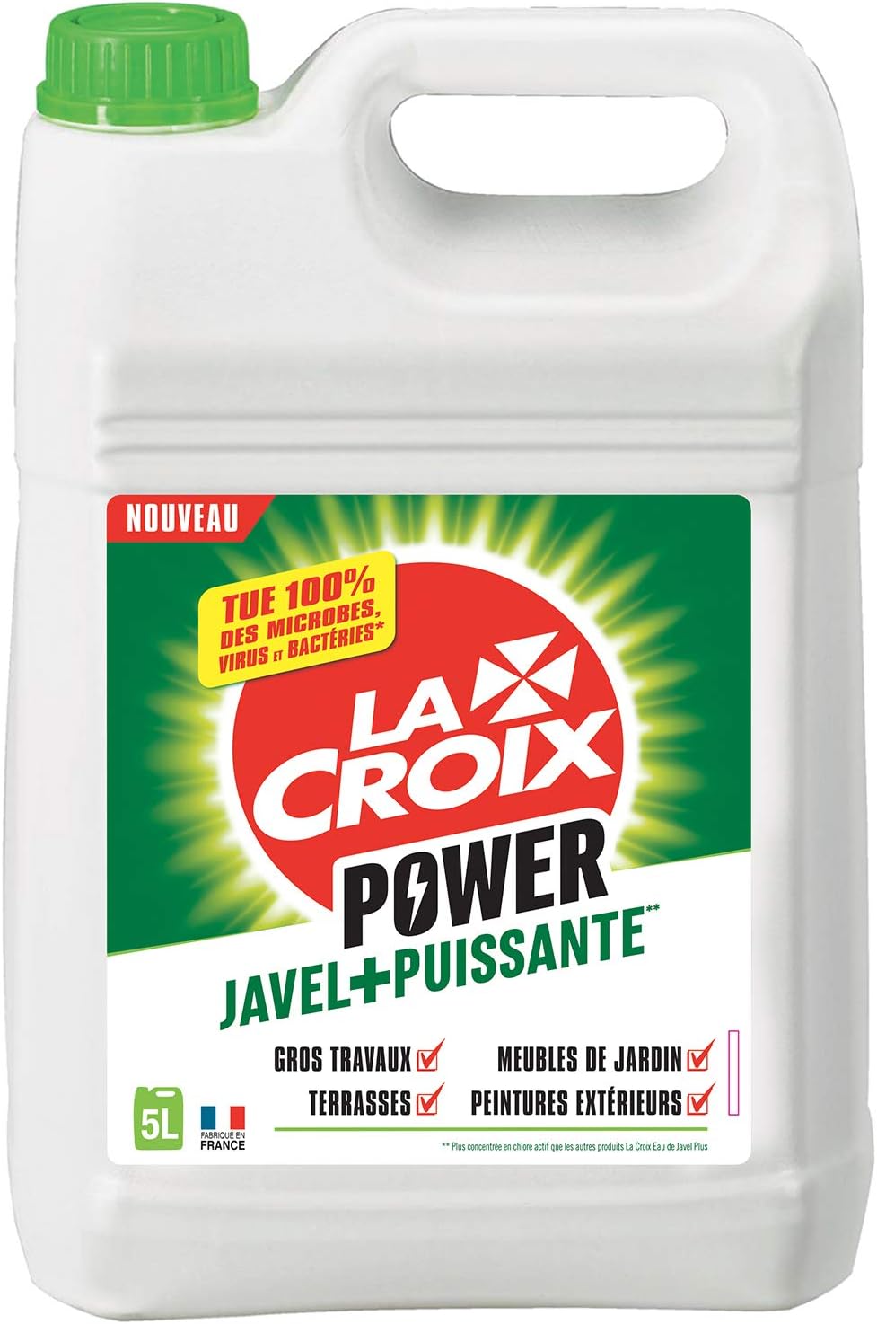 La CroixBleach + Powerful Power – Multi-Purpose Cleaners – Deep Cleans All Surfaces in The Home – 5 L Bottle