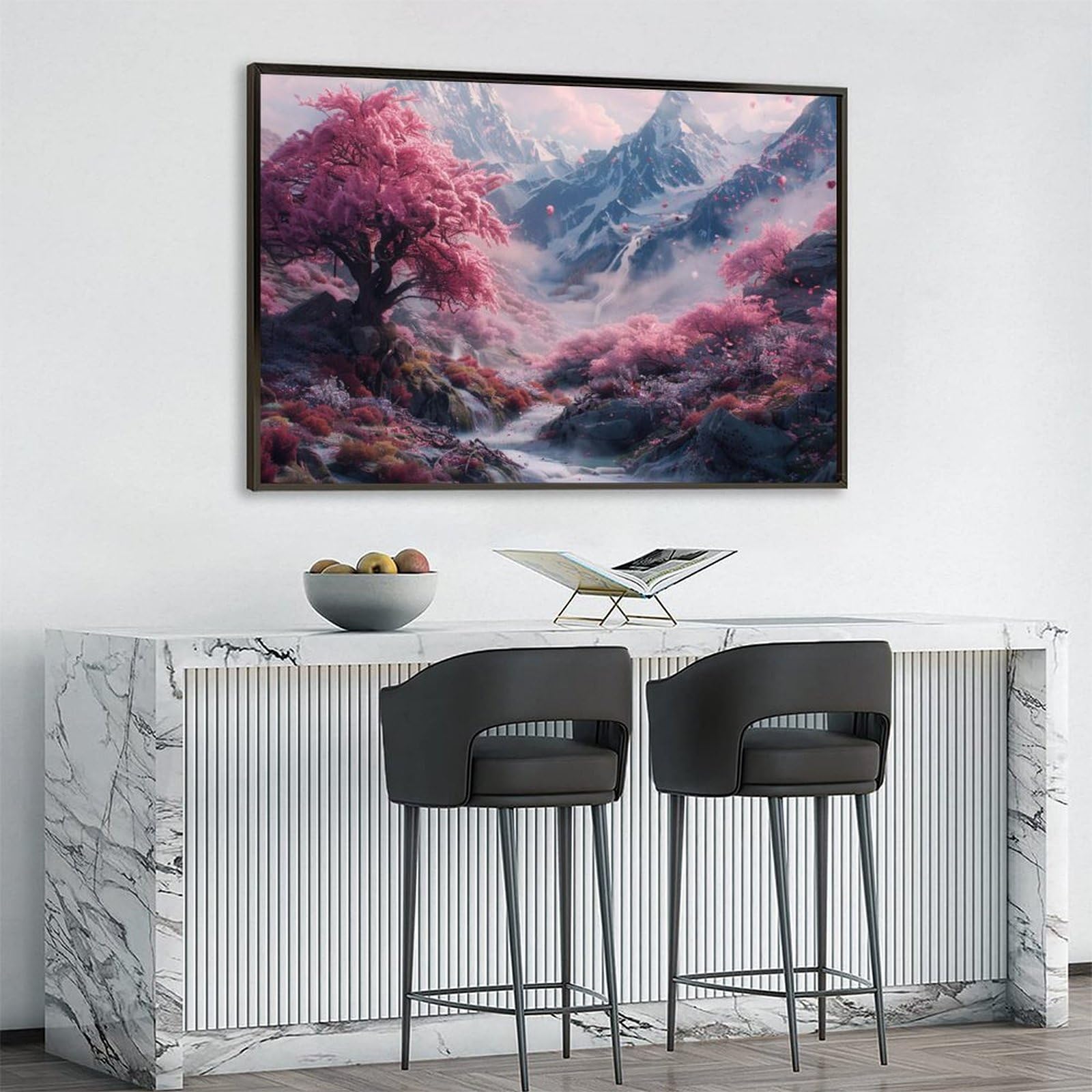 壁掛け　アートパネル　山桜 絵画 桜 150cm 初春の山桜 インテリア 壁掛け アートパネル おしゃれ