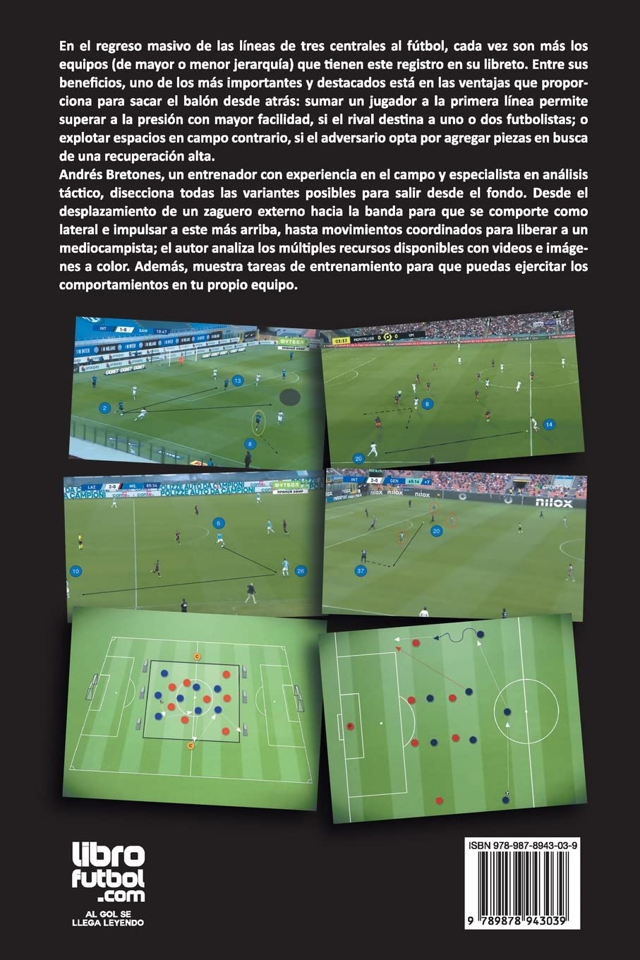 Construcción de juego con tres centrales: Teoría y tareas de entrenamiento