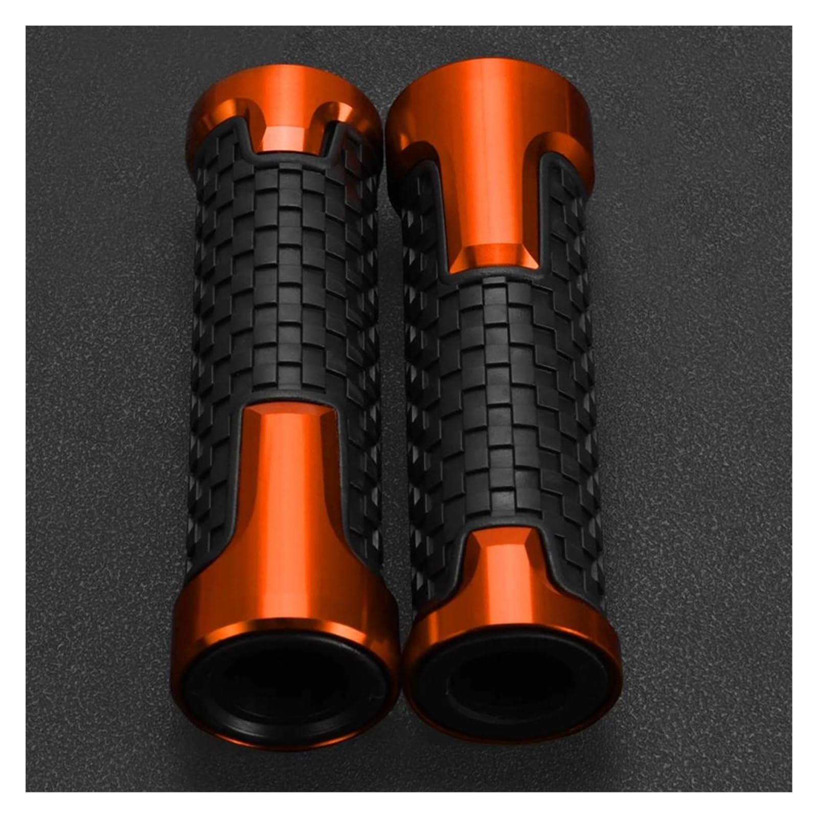 Poignées guidon moto CBR 125 RR 2004-2024 manche 22mm extrémité orange
