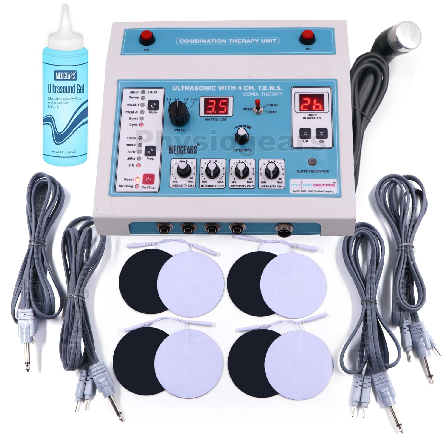Medgears 4 Channel Tens with Ultrasonic Physiotherapy Machine Electrotherapy Combo for All Pain Relief Device Physiotherapy Equipment (Selfadhesive Pad) (B0D5B7H48X) Amazon Price History, Amazon Price Tracker