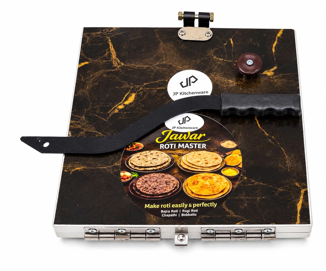 Jawar Roti Master Wood Press Maker 30x30 cm-image-27