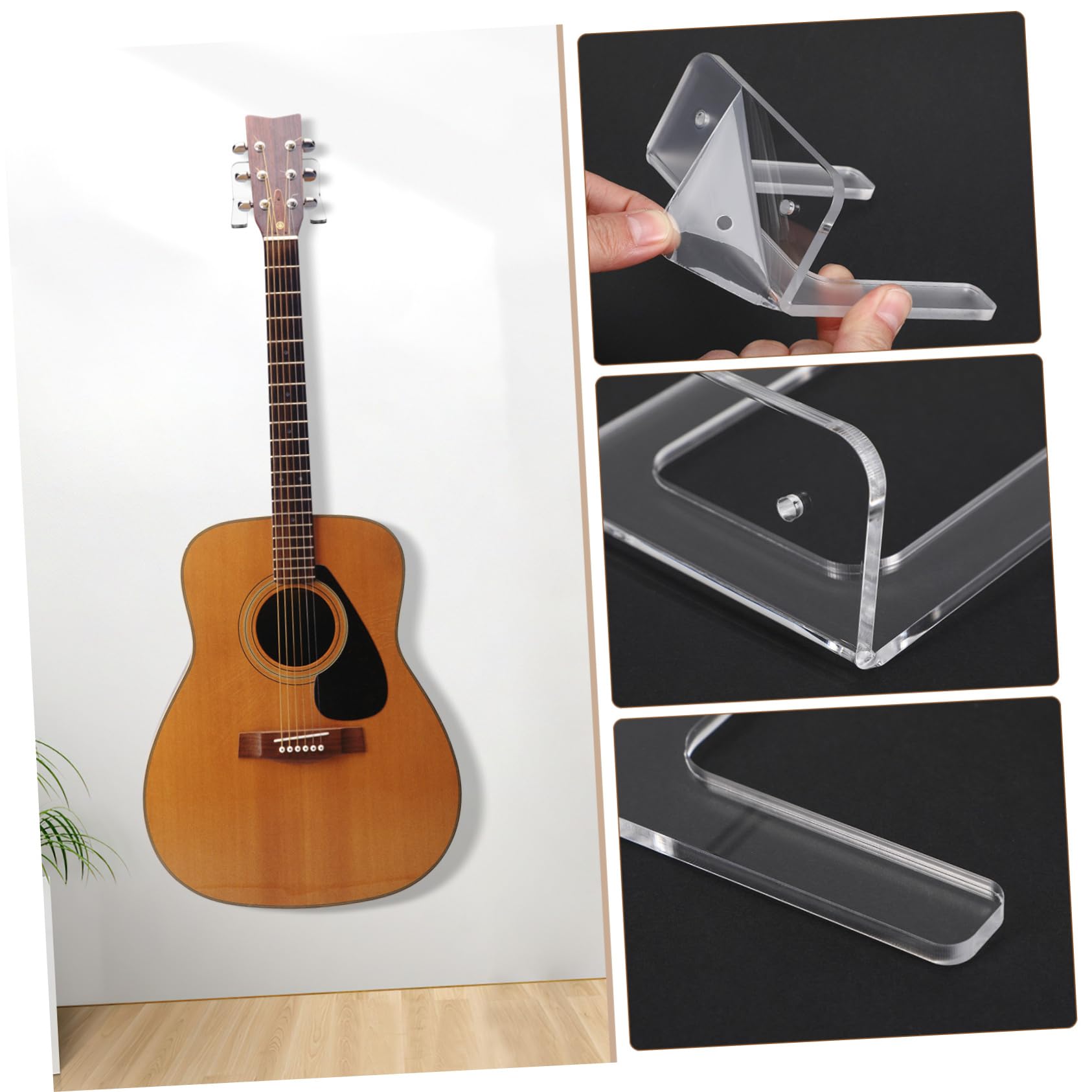 Toyvian 9 zestawów stojaków na gitarę banjo, uchwyt ścienny na gitarę, wieszak na gitarę, wieszak wystawowy, wieszak na ubrania, uchwyt ścienny, uchwyt na gitarę, uchwyt na skrzypce, podłączenie