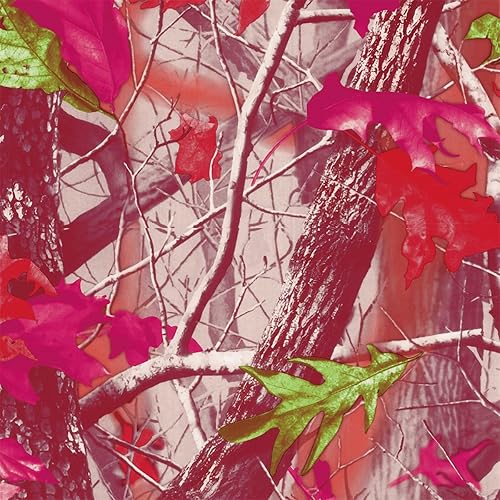 Miniatura 10 de Queenbox Envoltura de vinilo de camuflaje de 5 x 82 pies, diseño de árbol de la naturaleza del bosque autoadhesivo para automóvil, rollo de