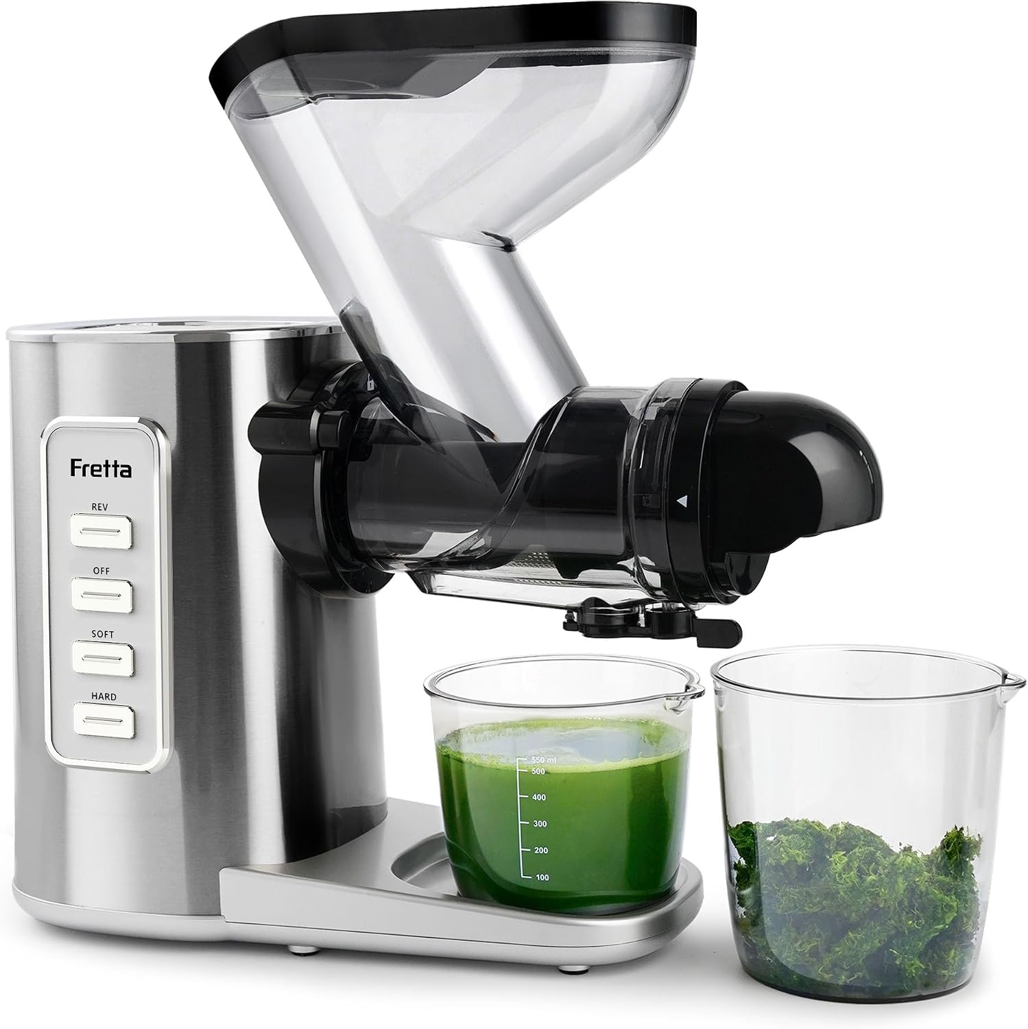 (-46%) Fretta Slow Juicer Entsafter Gemüse und Obst Testsieger Edelstahl