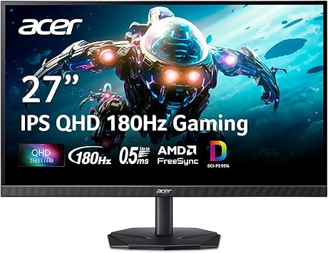 Black Friday ROG: Exceptional Gaming Monitors at Canon Prices and a Stunning New Release! 8 71BulG5wsRL. AC SY355 acer Nitro 27 Inch QHD 2560 x 1440 IPS Gaming Monitor | AMD FreeSync | Up to 180Hz Refresh | Up to 0.5ms | DCI-P3 95% | HDR 10 Support | One Display Port 1.2 & Two HDMI 2.0 | KG271U N3bmiipx