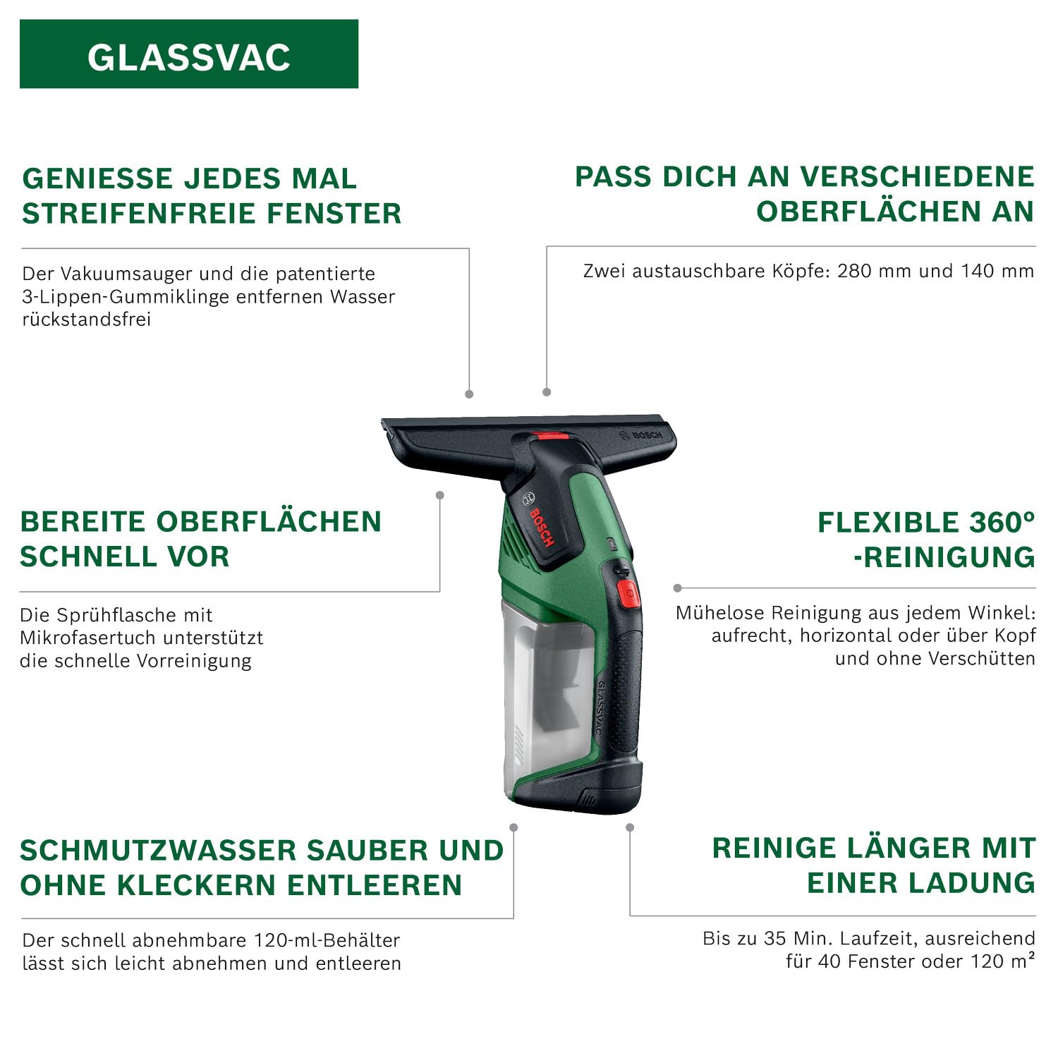 Bosch GLASSVAC Fensterreiniger
