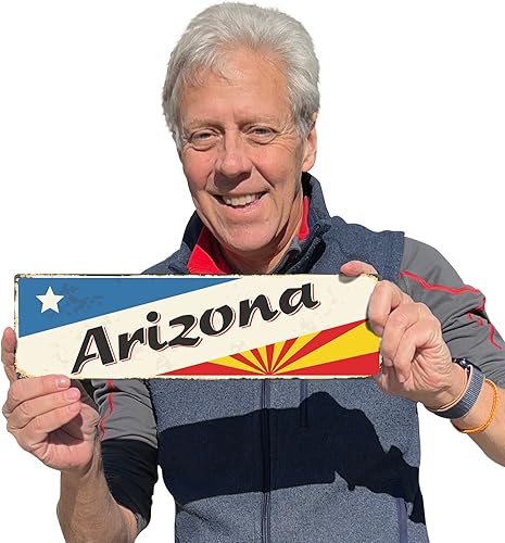 Miniatura 36 de SmartSign Letrero de metal vintage con texto en inglés "The Lone Star State" de 4 x 14 pulgadas, aluminio inoxidable de 40 mil con abrigo Texas