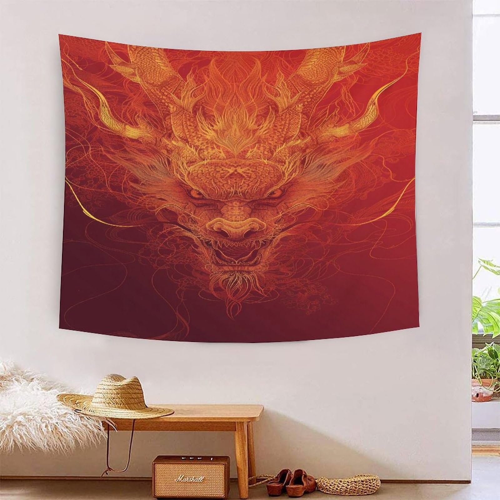 Couverture murale Loong en polyester lavable pour masquer les défauts du mur - 7