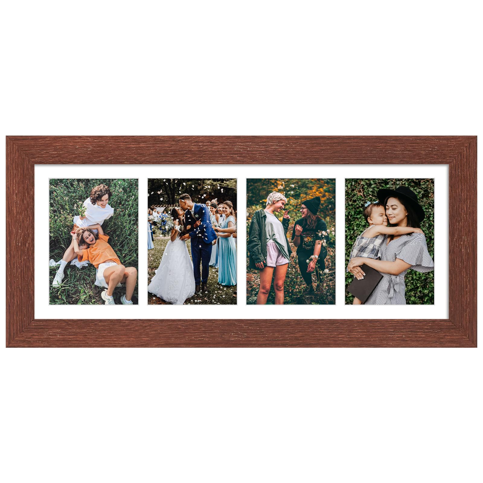 Cadre photo collage avec passe-partout pour 3 photos 13x18 cm