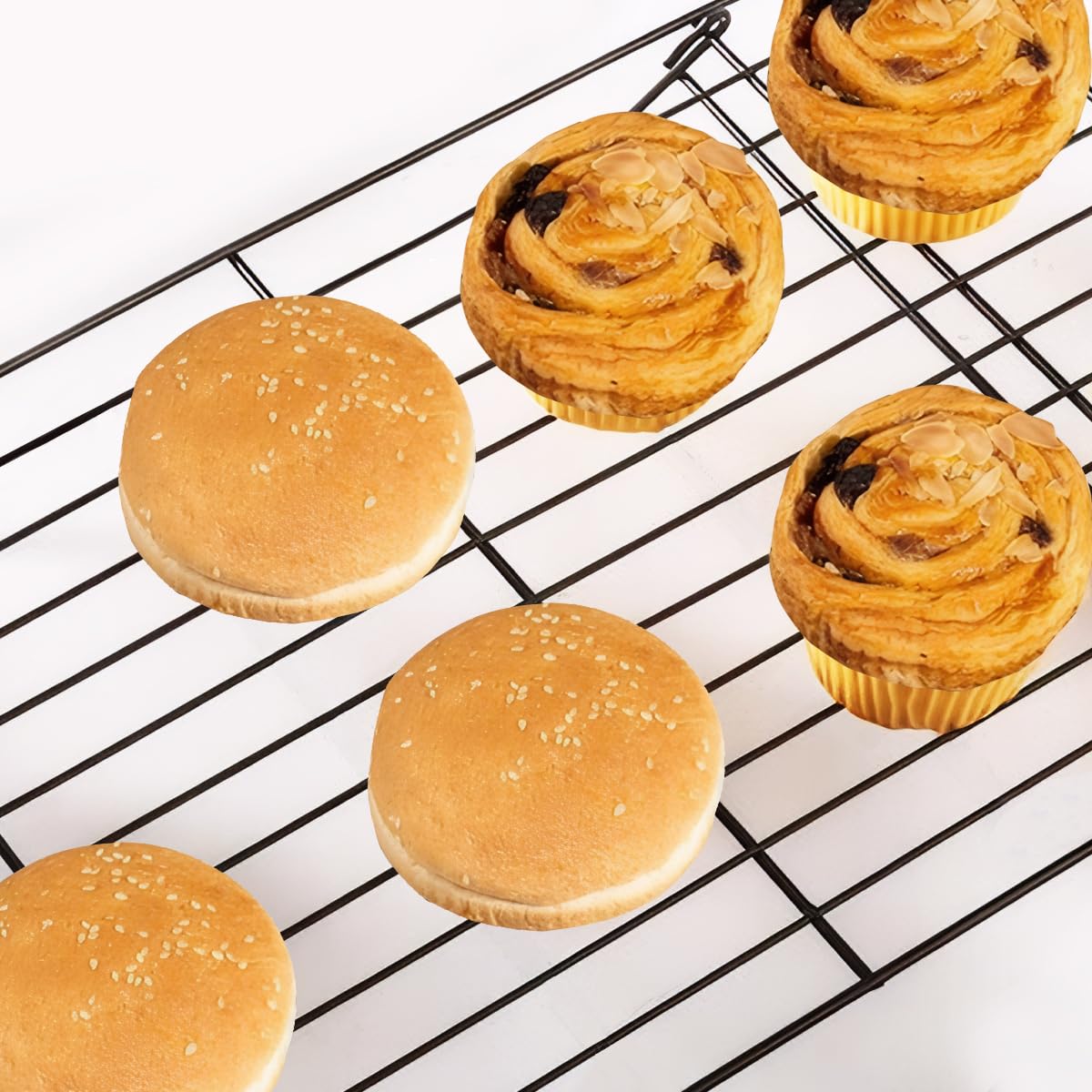 FoldabStackabCake - Estante de refrigeración para pasteles, galletas y pasteles, disponible en juegos de 1 y 3 piezas, dimensiones: 40 x 25 x 20 cm y 40 x 25 x 6,6 cm