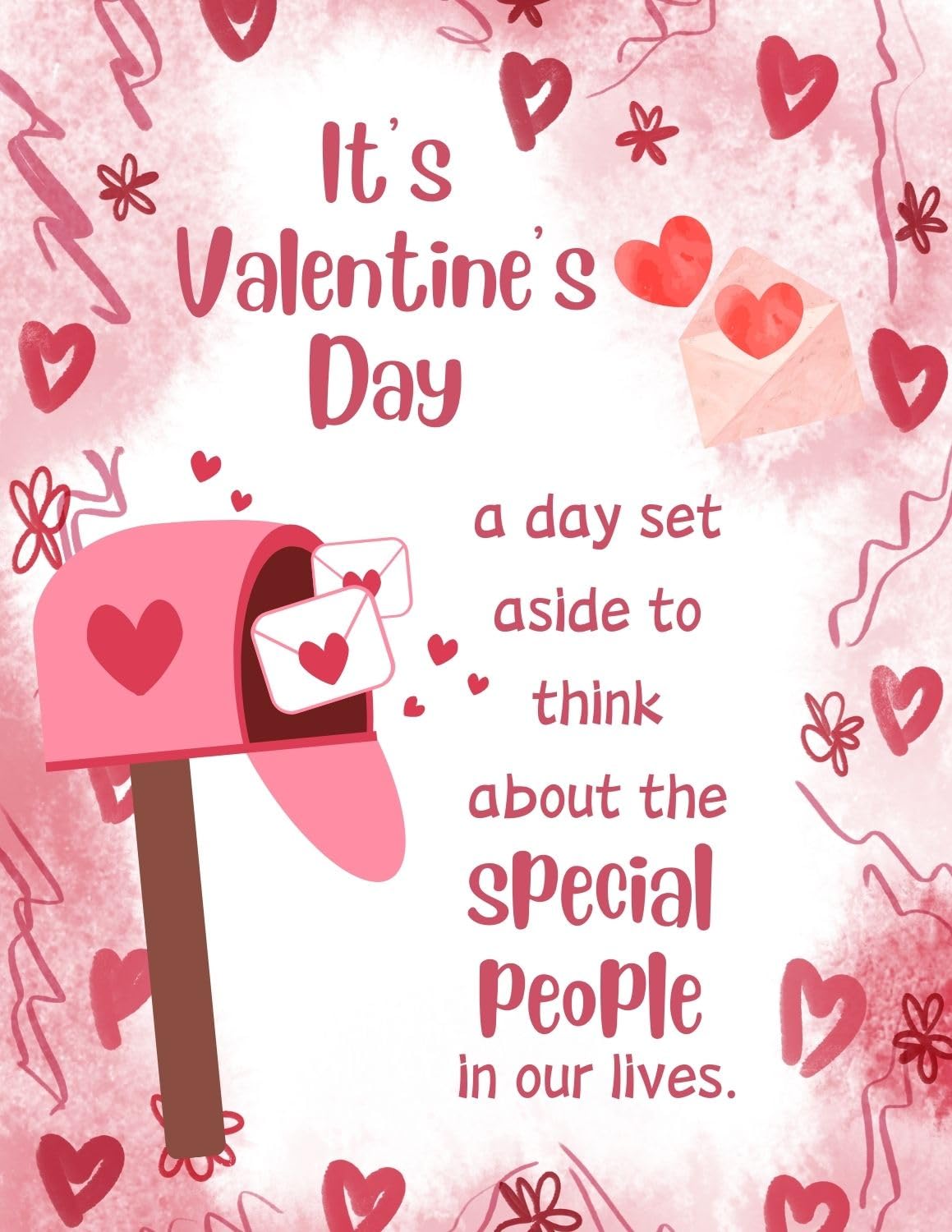 The Perfect Time To Think of You and Send You Love and Affection Even Though We Are Apart - Happy Valentine's Day Greeting Card Across the Miles Long