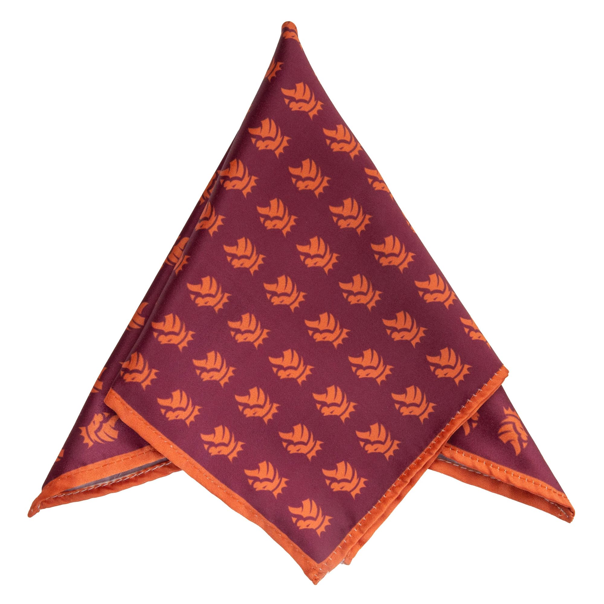 Men's Maroon Lion Pocket Square-image-20