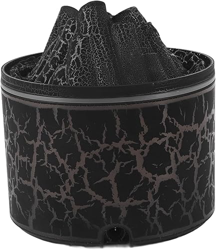 Miniatura 9 de Difusor de volcán cálido, humidificador negro de 6.1 fl oz, 5 V, ambiente relajante, apagado automático silencioso, ambientador de aceite esencial
