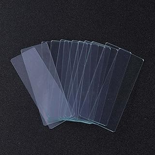 Mikikit 12pcs Experiment Glass Slide Cover Slides Biological Science Education Tools Coverslips Slide Cover Glass Slide with Coverslip Square Cover Glass Set Slider Microscope