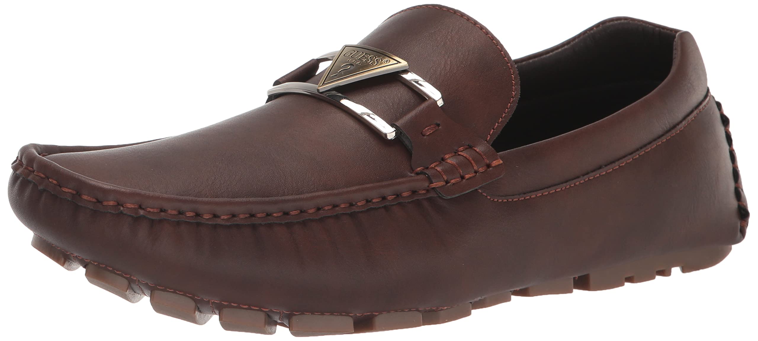 guessMen's ATALA Driving Style Loafer, Cognac 210, 12