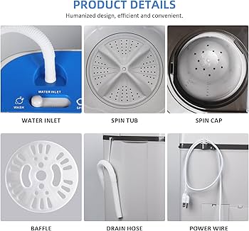 Amazon.com: JANREAY XPB70-2208SA Washer, Grey : Appliances