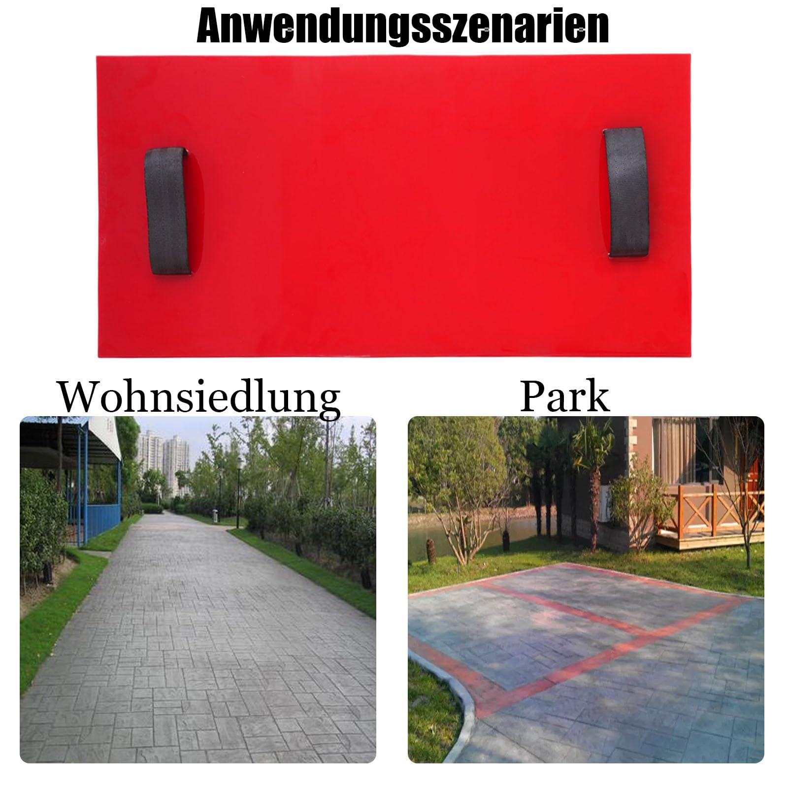 Betonstempel, Schalungsform Beton, Betonstrukturmatte, Dekorative Beton-Zement-Abdruck-Textur Stempelmatte, 60 x 30cm, Ideal für Garten, Garagen, Gehwege und mehr