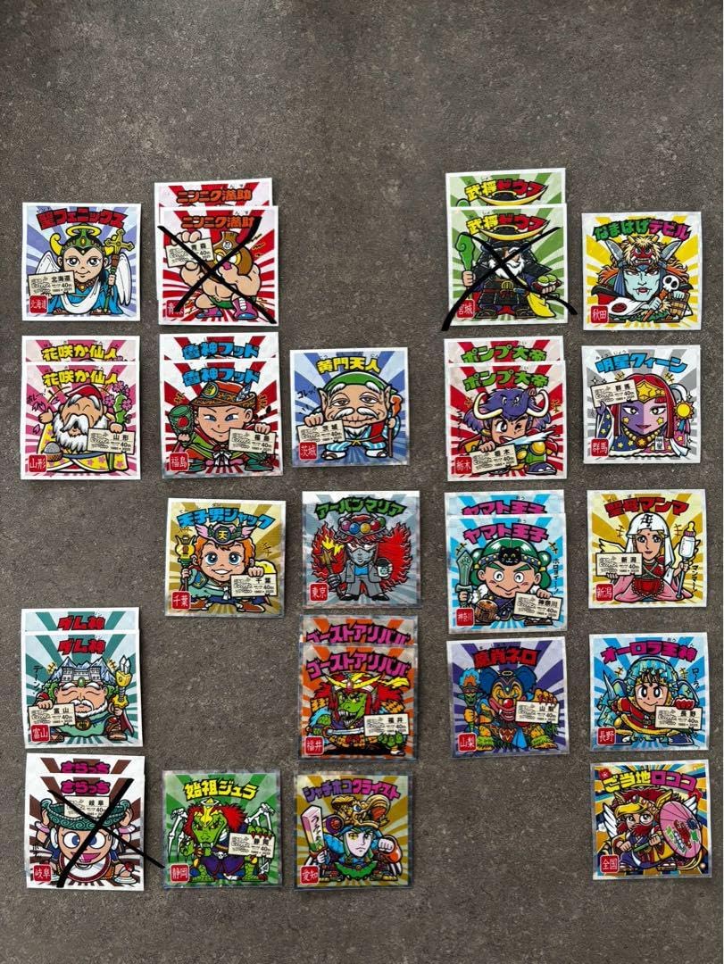 ご当地ビックリマン 東日本 ビックリマンチョコ 30枚 空BOX・空袋つき