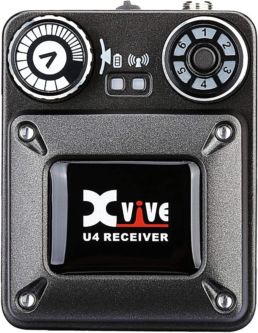 Xvive U4ワイヤレスインイヤーモニターシステム送信機とベルトパックレシーバーパーソナルIEMスタジオ、バンドリハーサル、ライブ