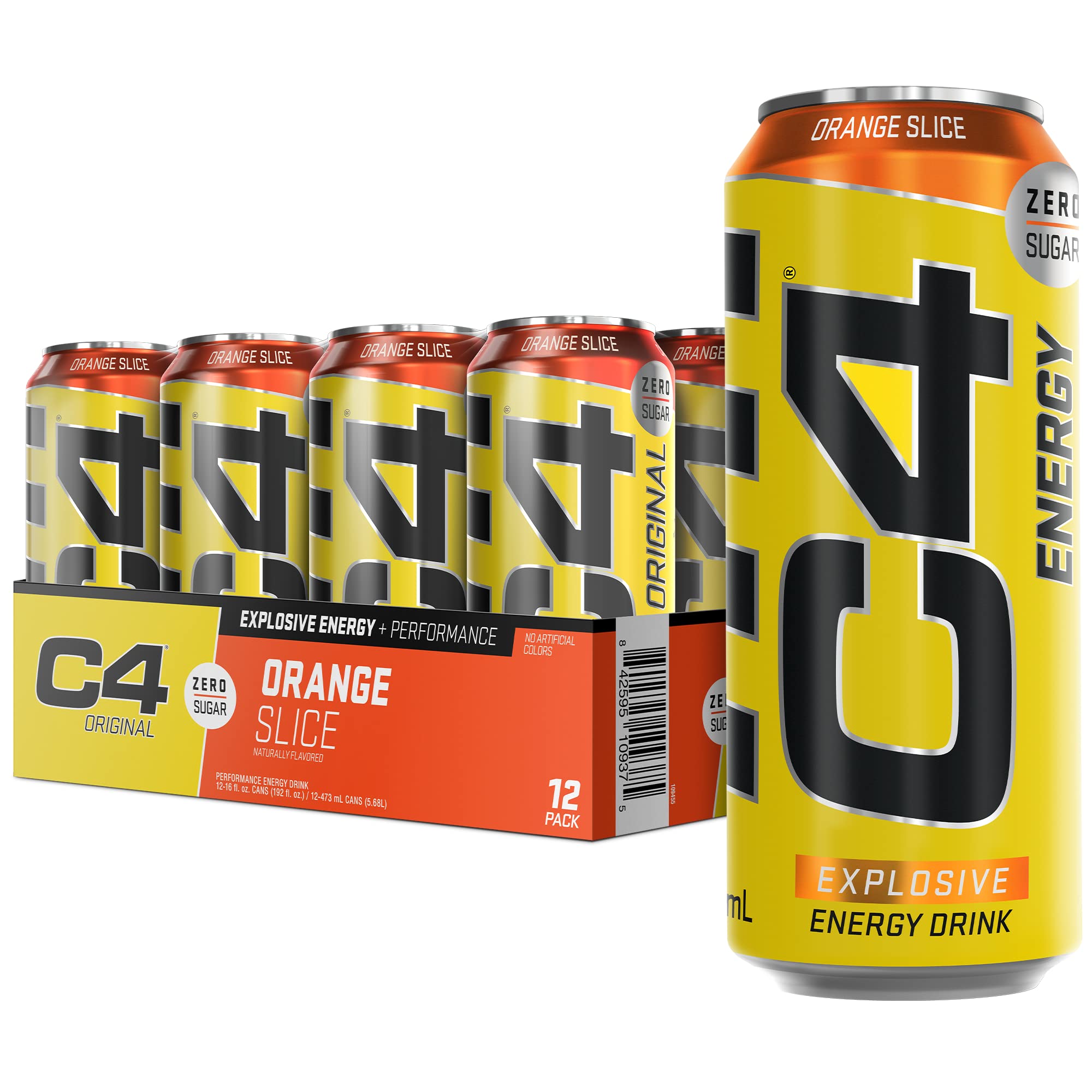 C4 Original Sugar Free Sparkling Energy Drink Pre Workout Performance