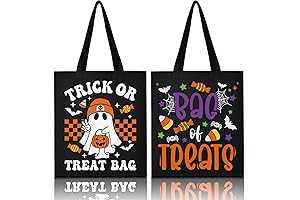 SOIDRAM Halloween Trick or Treat Tote Bag