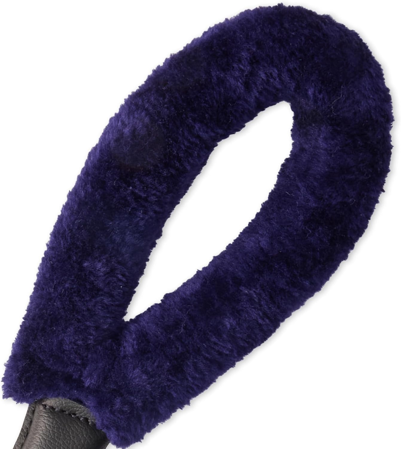 Pet Passion Plush Dog Leash with Cozy Sherpa Handle 5 ft. for All Pet Breeds, Navy, One Size