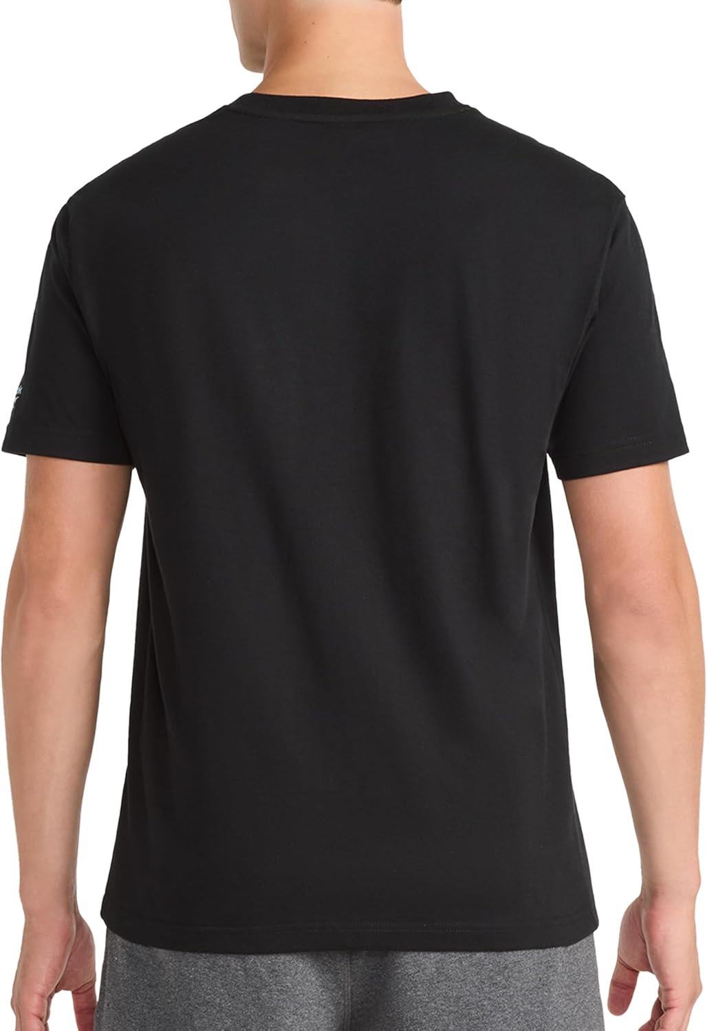 Reebok Men's Short Sleeve Graphic Crewneck T-Shirt, Standard Fit, Lightweight Cotton-Poly Fabric