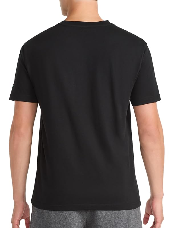 Reebok Men’s Crewneck Graphic Crewneck T-Shirt, Standard Fit, Lightweight Cotton-Poly Fabric, Black, X-Large by Reebok - Used condition - Image 2