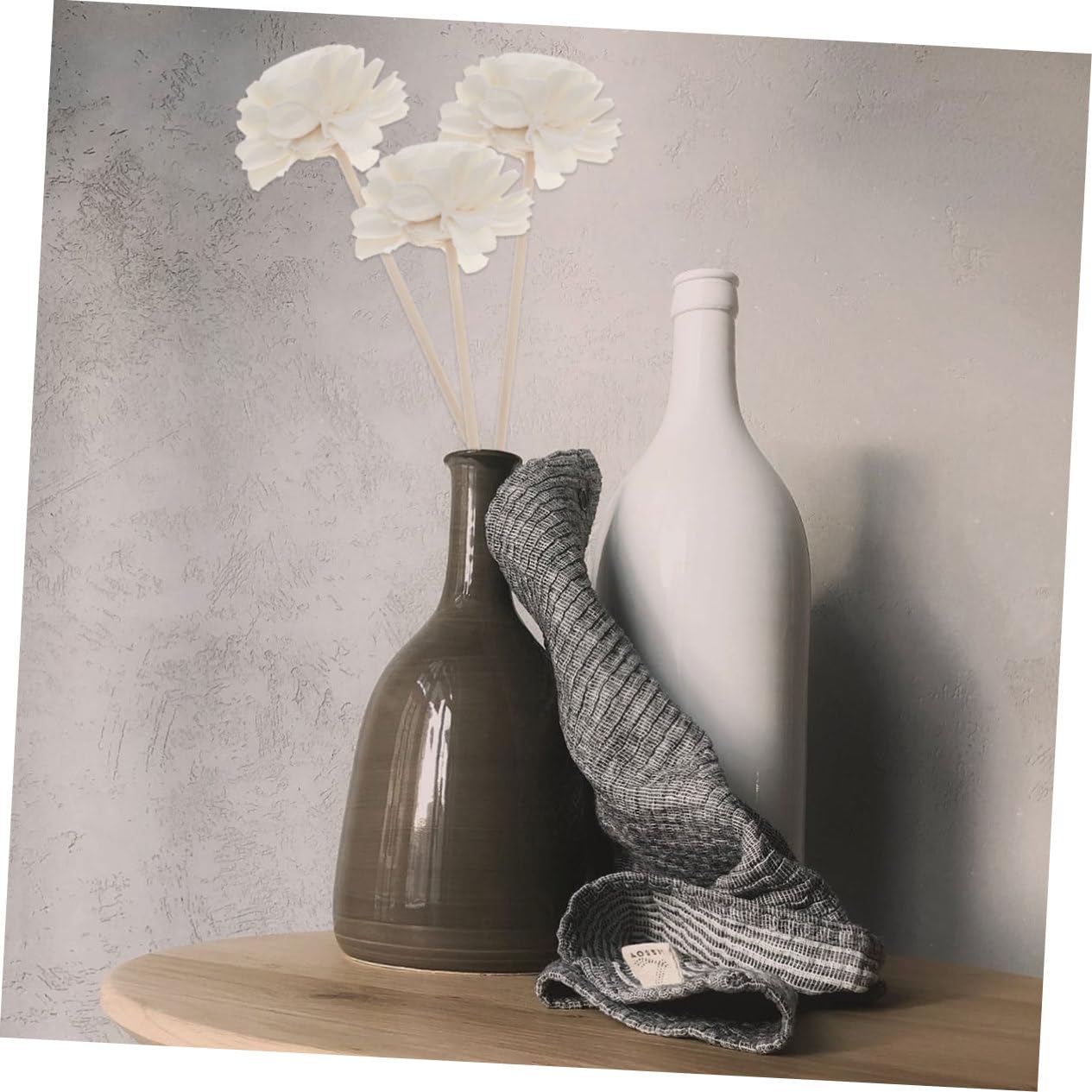 ULDIGI 5 Pack Rattan Sticks Natural Aroma Diffuser Sticks Essential Oil Scented for Home Fragrance Flower Decor