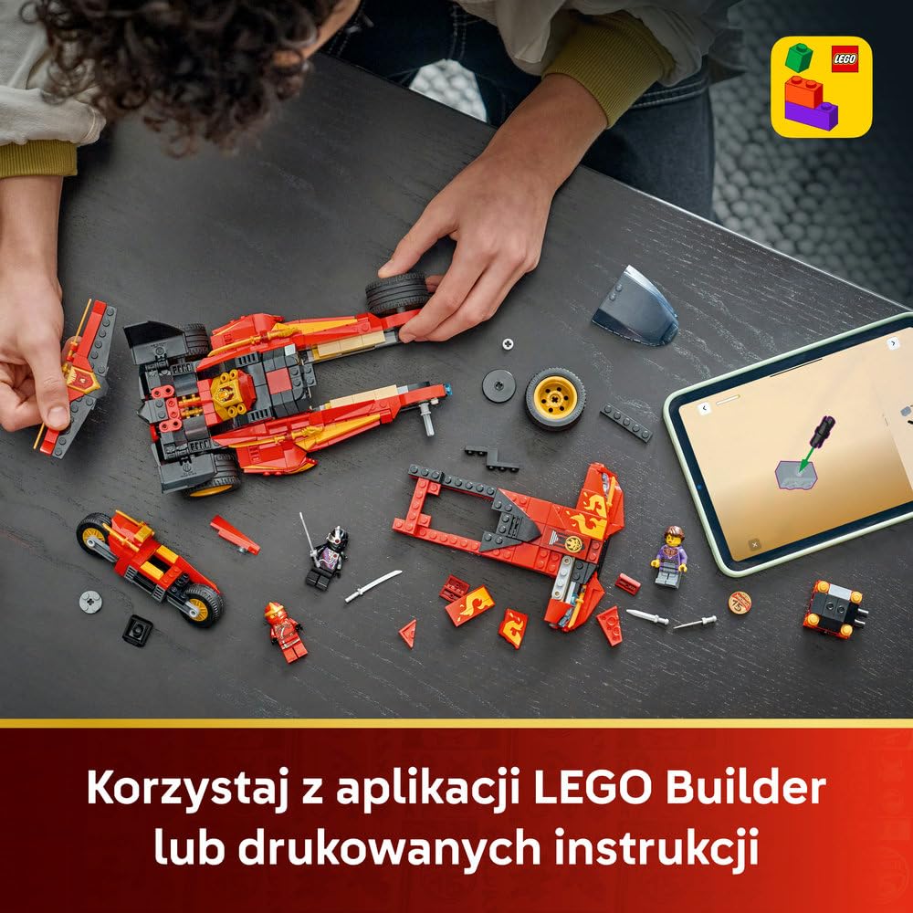 LEGO NINJAGO Ninjaścigacz X-1 — 15-lecie 71867 | pojazd ninja, model pojazdu, prezent dla fana ninja 14+, 691 elementów