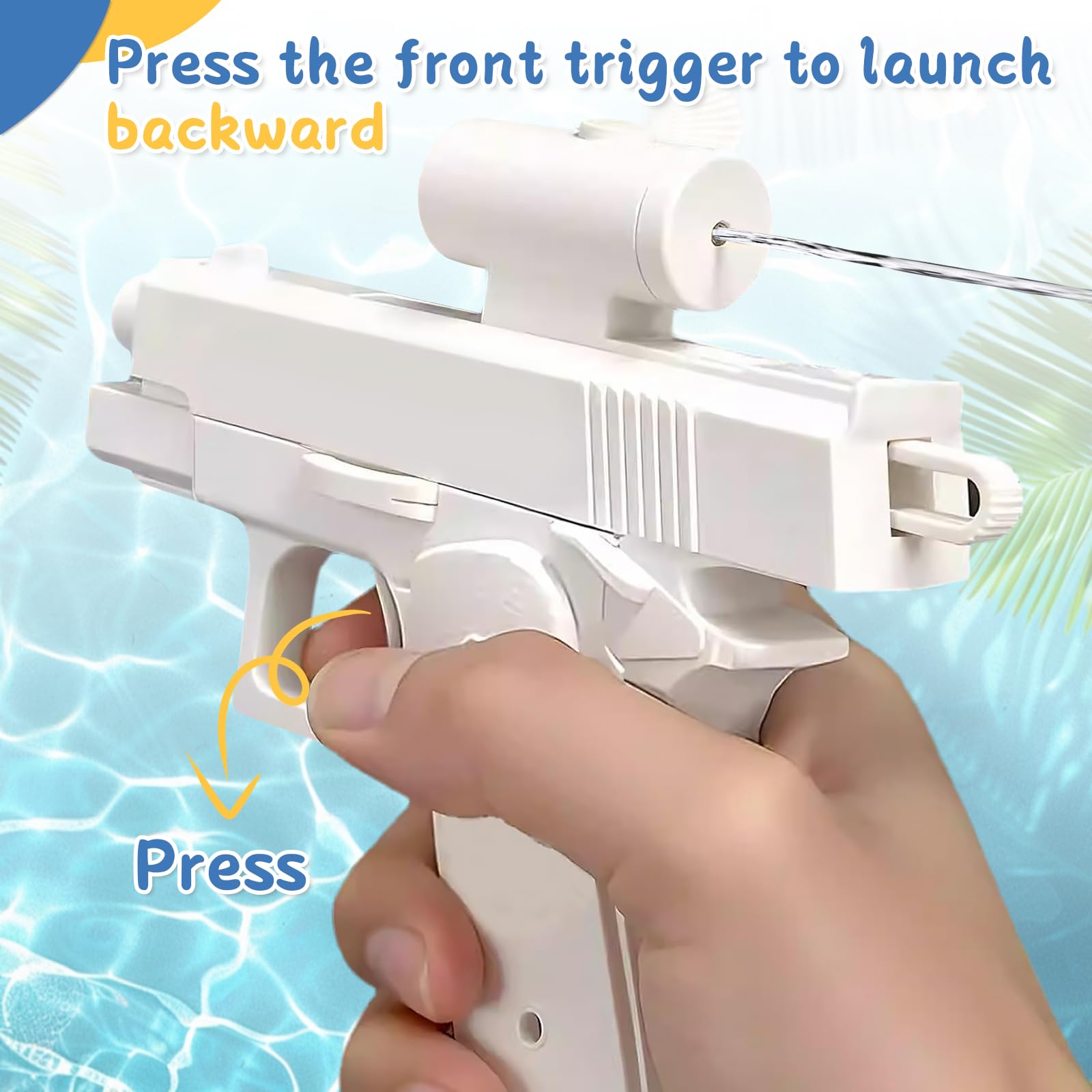 Prank Water Gun, Prank Two-Way Water Guns, Durable Water Gun for Outdoor Travel Use Lightweight and Easy to Carry (1, Pink) - Image 4