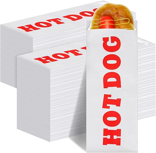 Paquete de 300 fundas de aluminio para perros calientes para mantener a los perros calientes y frescos en bolsas desechables de aluminio para barras