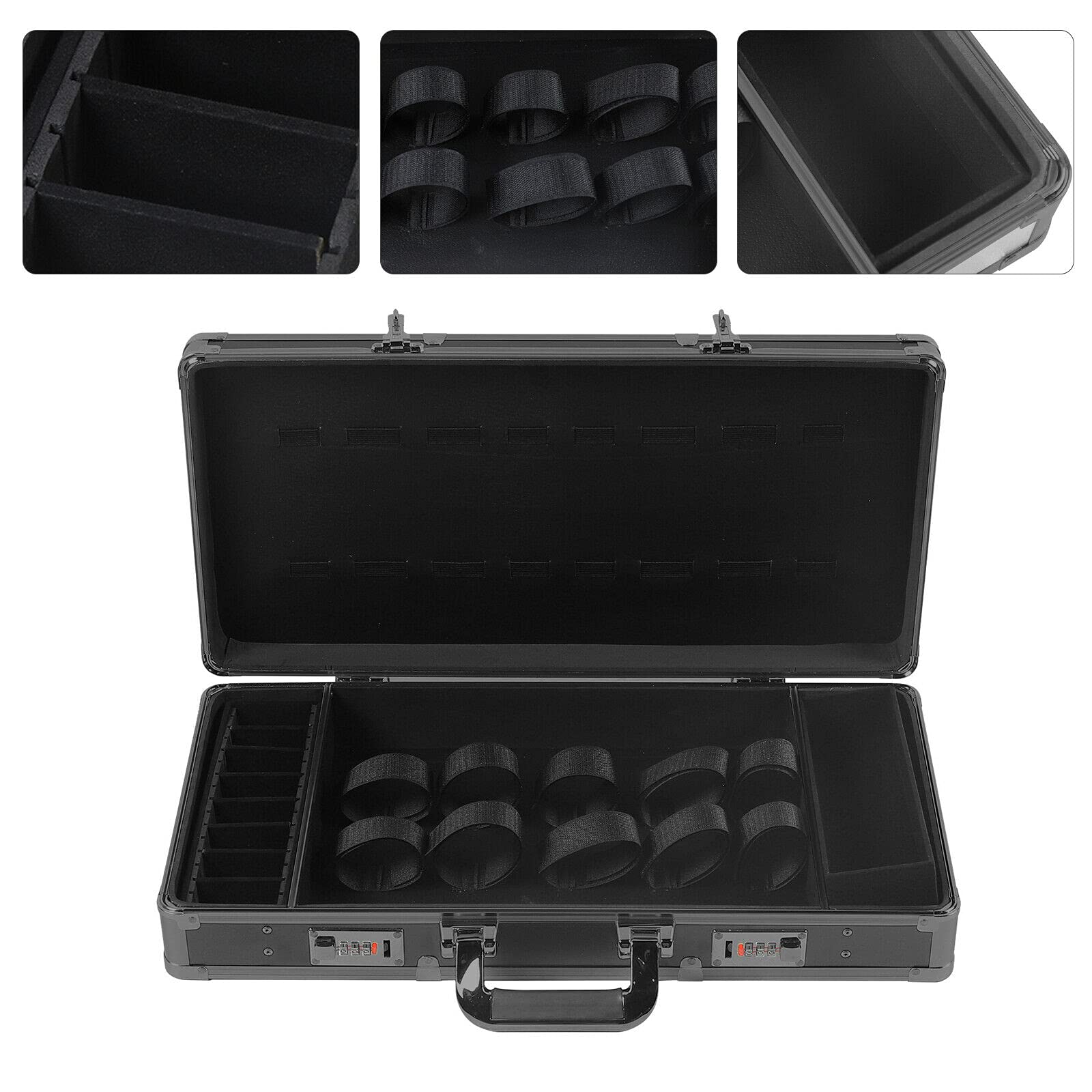 Futchoy Profesjonalna torba fryzjerska na narzędzia fryzjerskie organizer fryzjerski torba fryzjerska torba do noszenia grzebienie narzędzia 55 x 27 x 10 cm z zamkiem